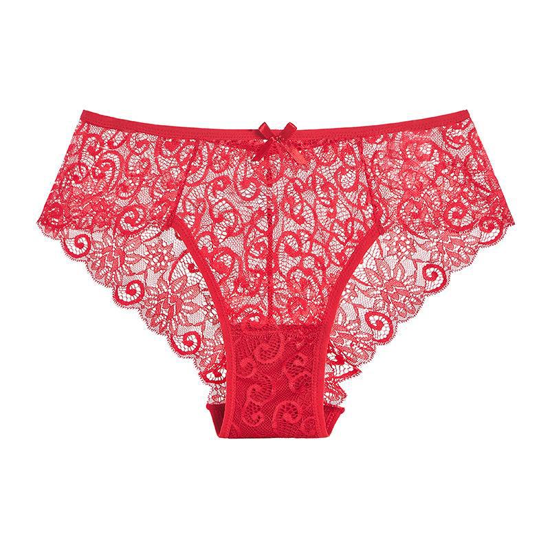 Sexy Mid-waist Lace Lace Women's Briefs For Women