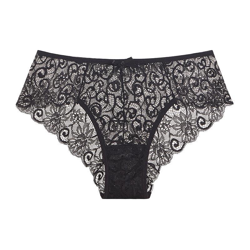 Sexy Mid-waist Lace Lace Women's Briefs For Women