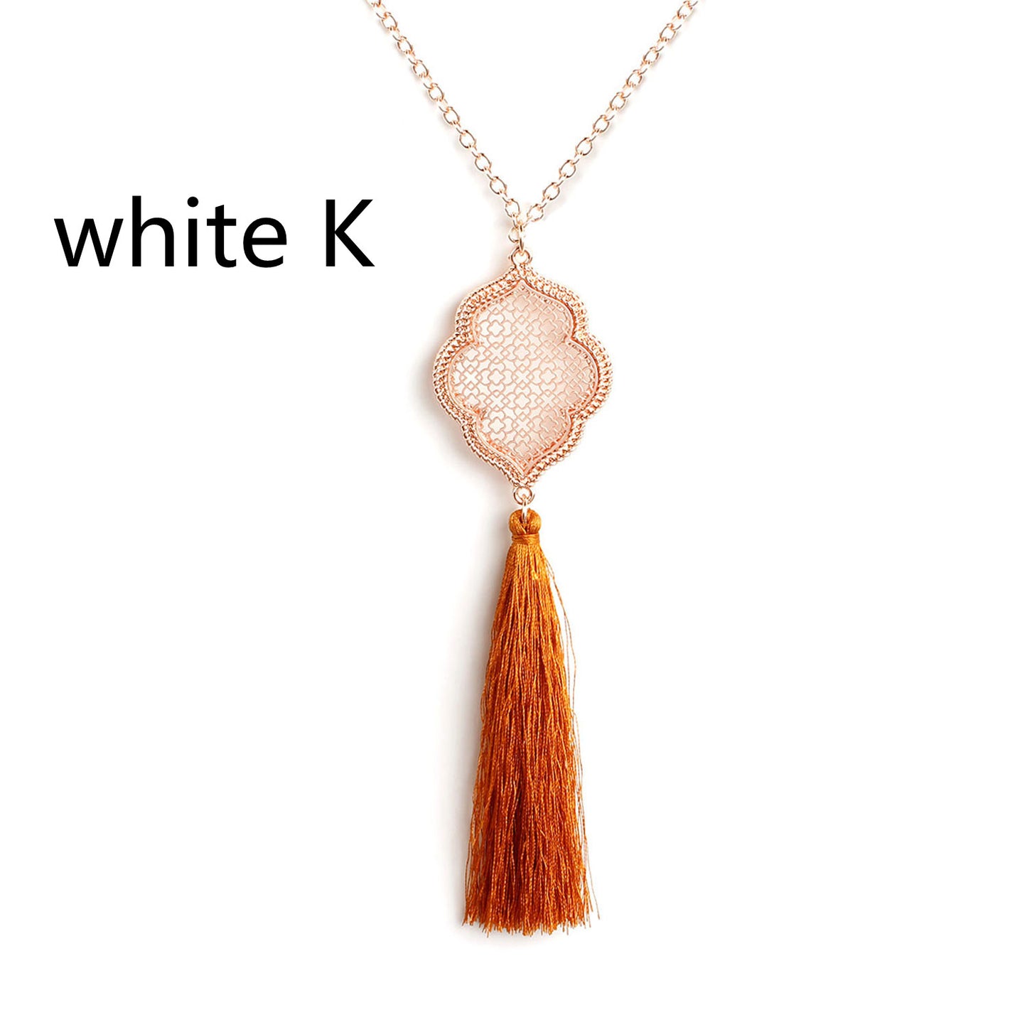 Fashion Tassel Long Pendant Necklace Women