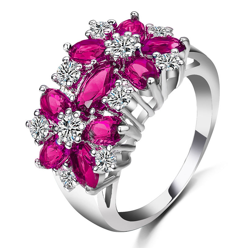 flower rings for women fashion jewelry gift