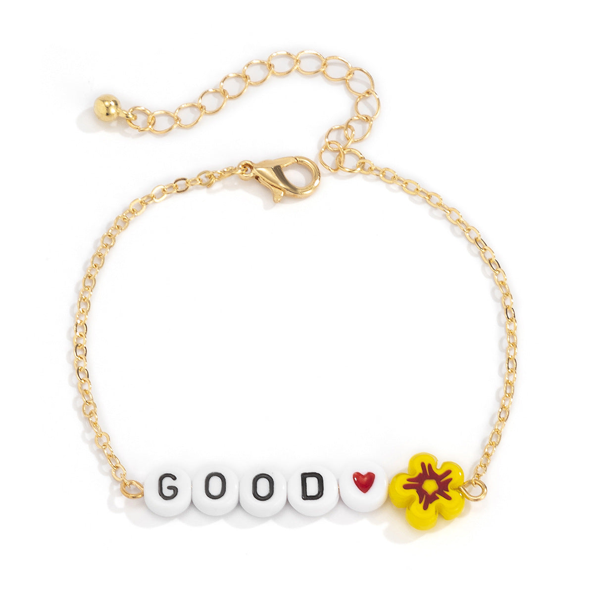 Ins Style Metal Chain Letter Necklace Women