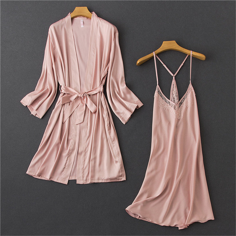 Nightgown lace thin pajamas