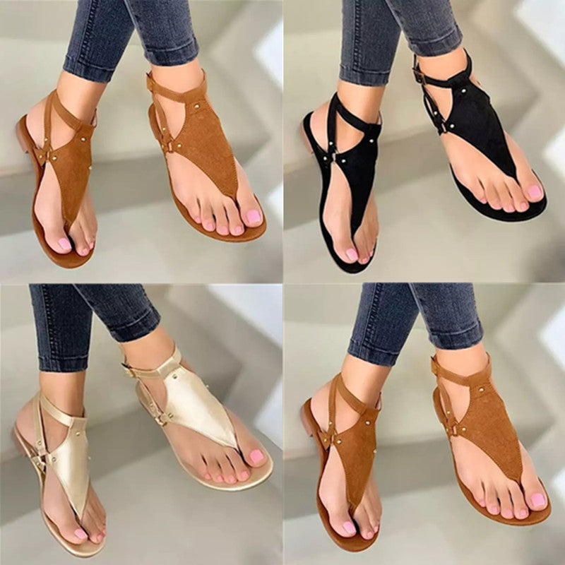 Beach buckle sandals