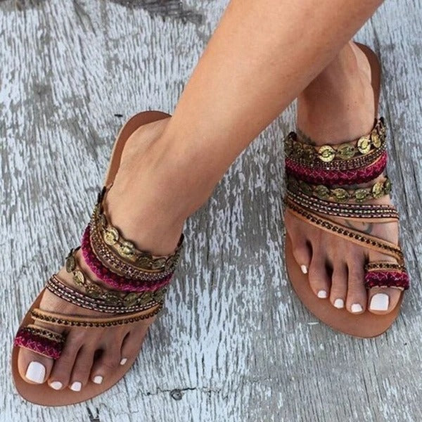 Bohemian beach sandals