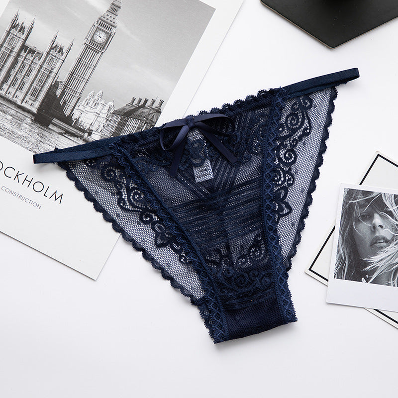 Ladies Lace Panties with Thin French Cotton