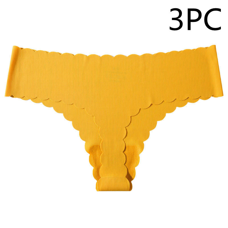 European And American Sexy Low-rise Ice Silk Seamless Panties