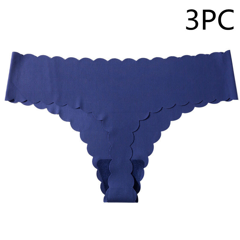 European And American Sexy Low-rise Ice Silk Seamless Panties