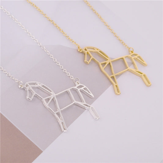 European And American Necklace Wild Horse Alloy Necklace For Women