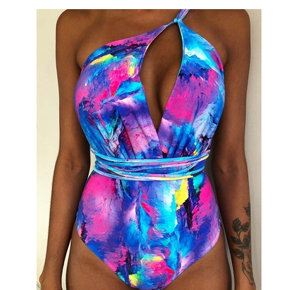 One Piece Swimsuit Backless Monokini Swimwear Women