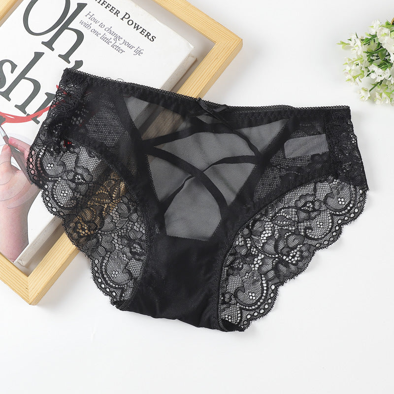 Women's lace cotton panties