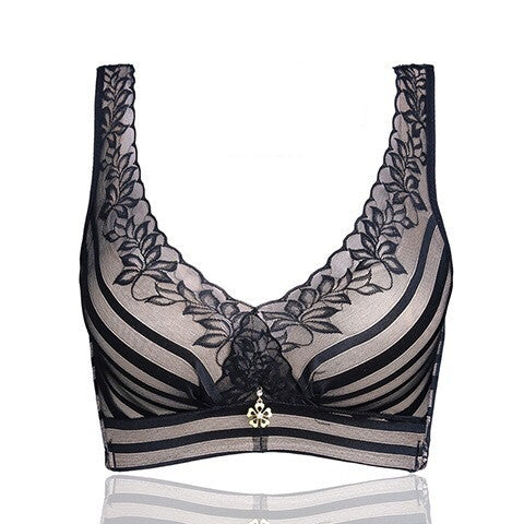 Adjustable lace bra