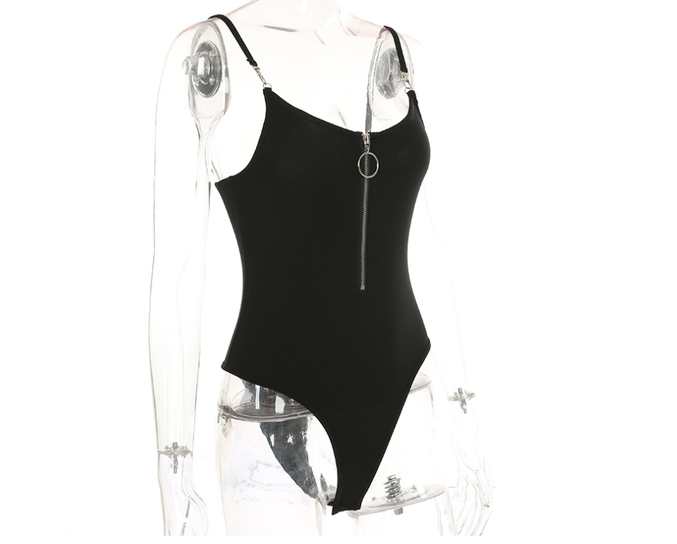 ZIPPER HOOKS BODYSUIT