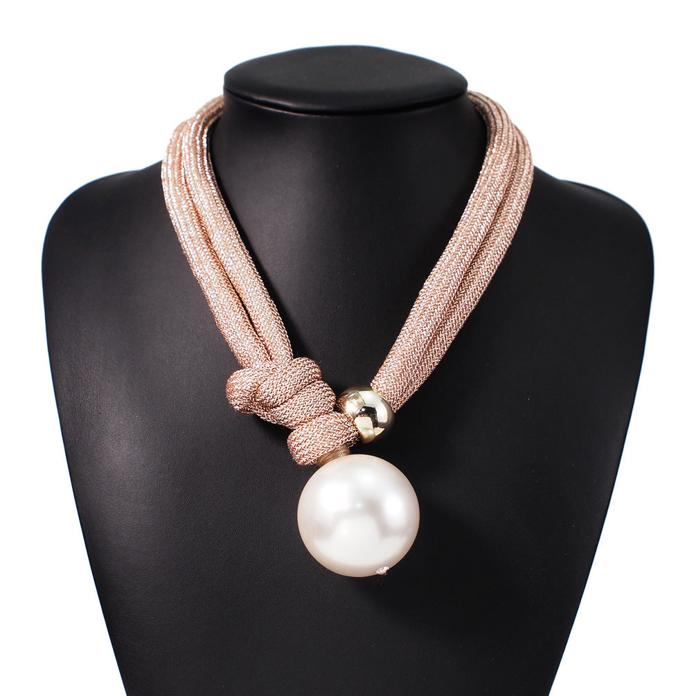 Fashion long pearl necklace women