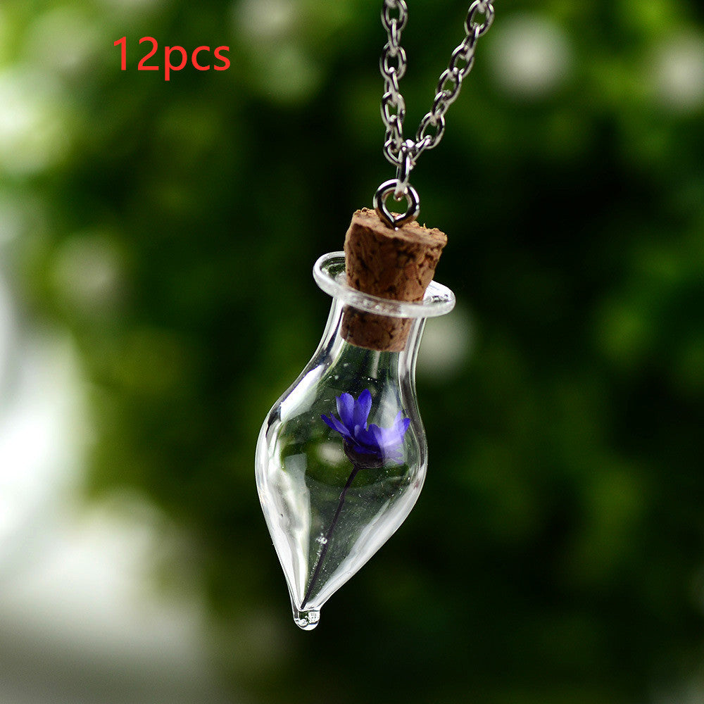 Mason Jar Floral Necklace For Women