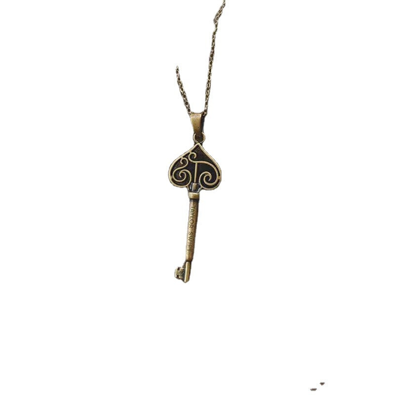 Vintage Dreadnought Key Necklace For Men And Women