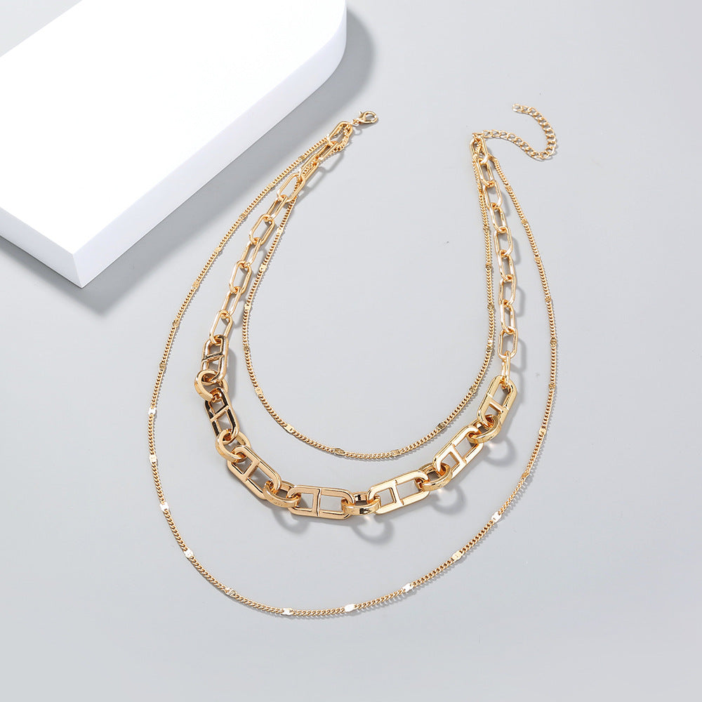 Japanese Word Chain Metal Chain Necklace Women