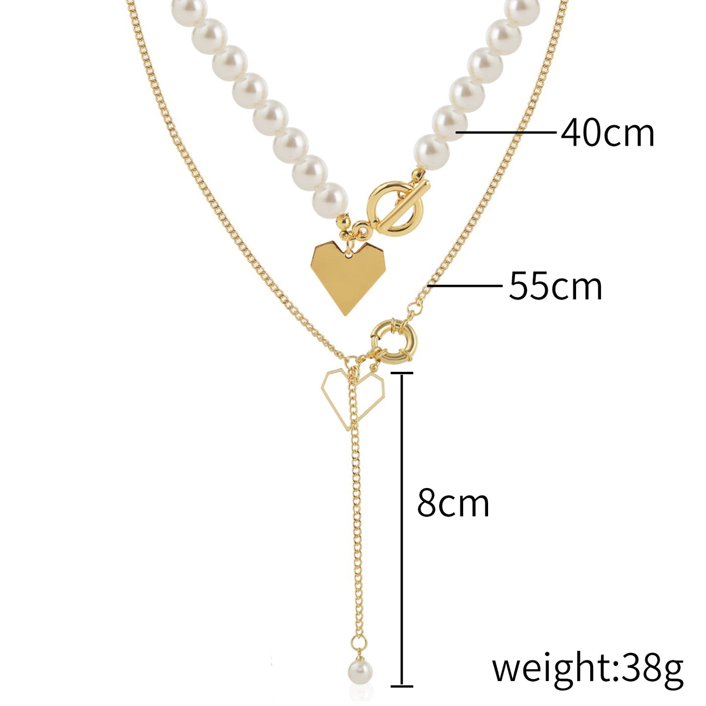 Retro Exaggerated Baroque Pearl Necklace Women