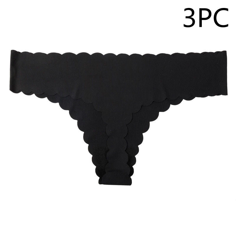 European And American Sexy Low-rise Ice Silk Seamless Panties