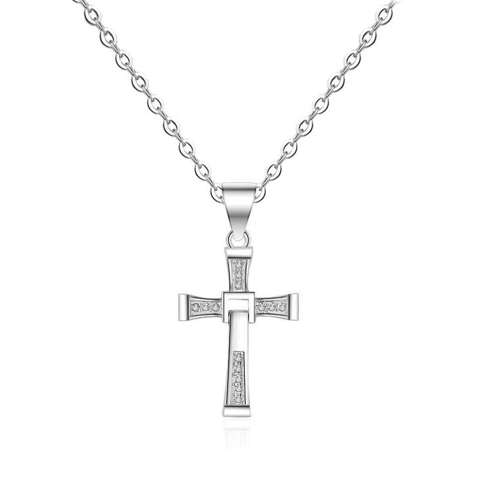 Cross Pendant Emmanuel Couple Necklace Women