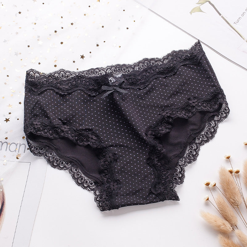 Women's Seamless Low Waist Lace Panties