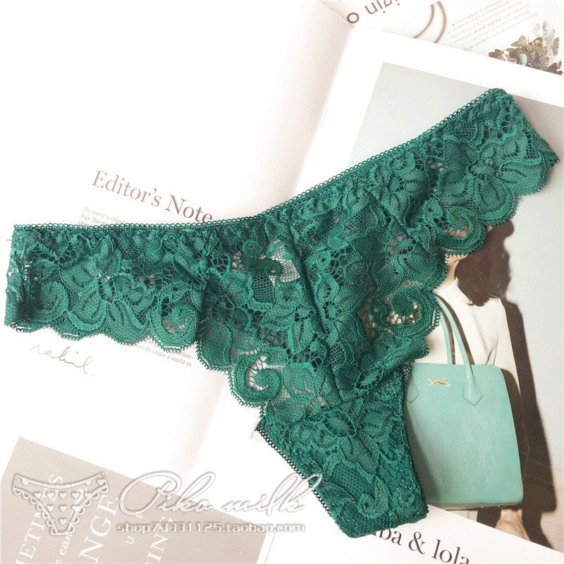 Sexy Thong Lace Seamless Low-rise Women's Panties