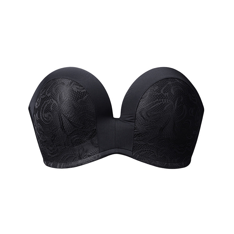 Bra D Cup Sexy Tube Top Invisible Bra Wrapped Underwear