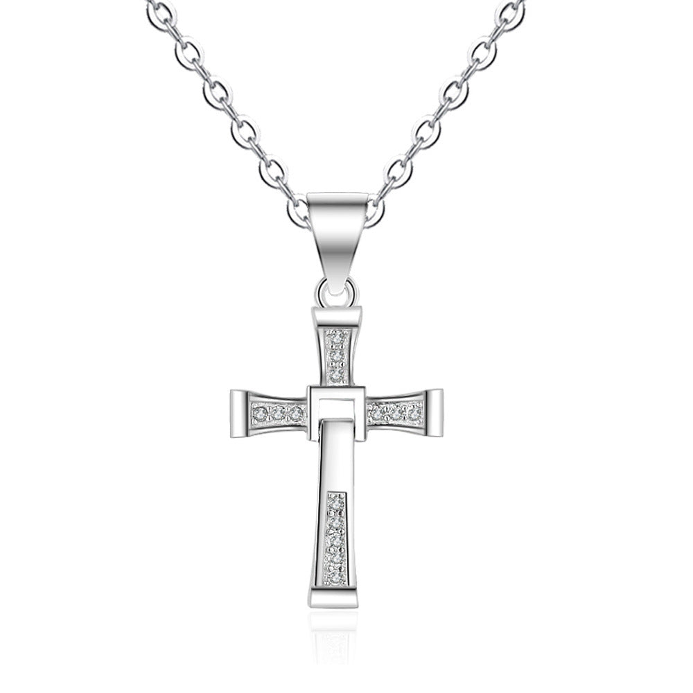 Cross Pendant Emmanuel Couple Necklace Women