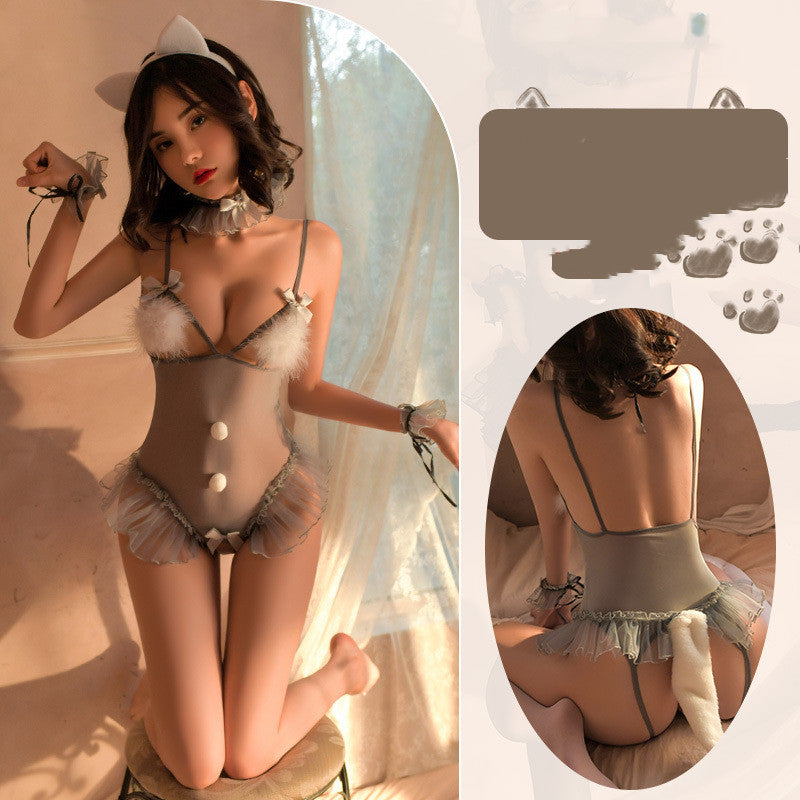 Cute Crotch Onesie Suit Lingerie