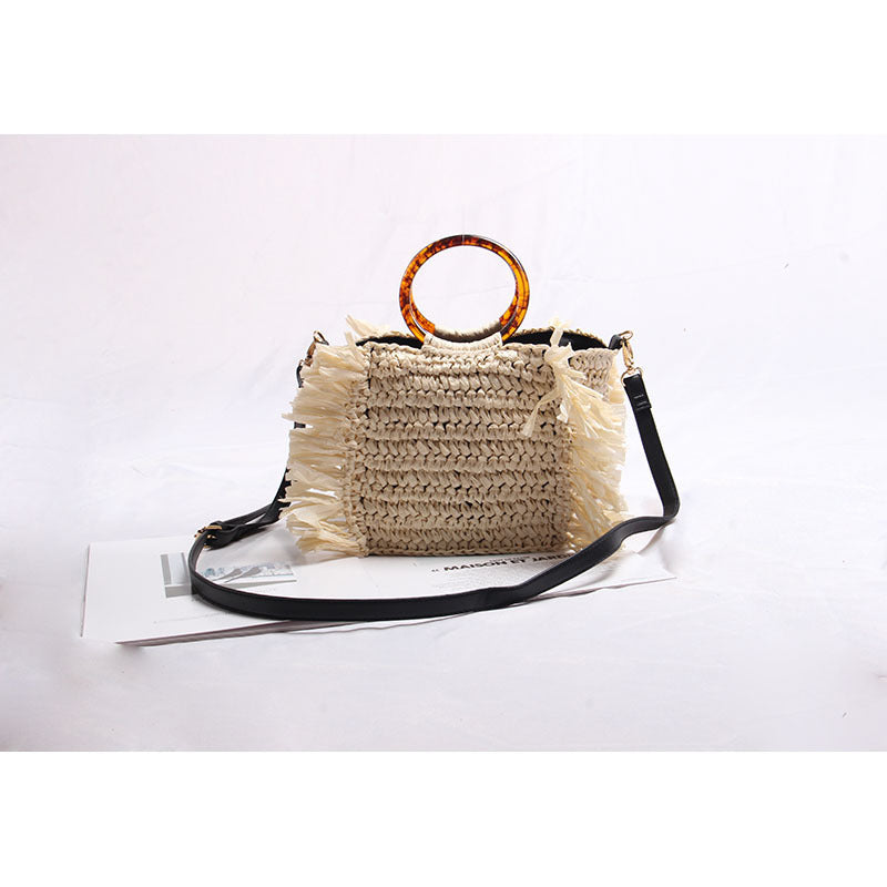 Fashion Simple One-shoulder Diagonal Woven Bag