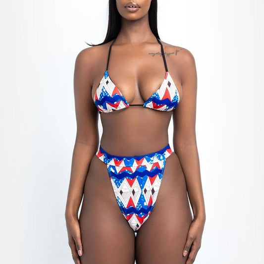 Blouse split swimsuit bikini