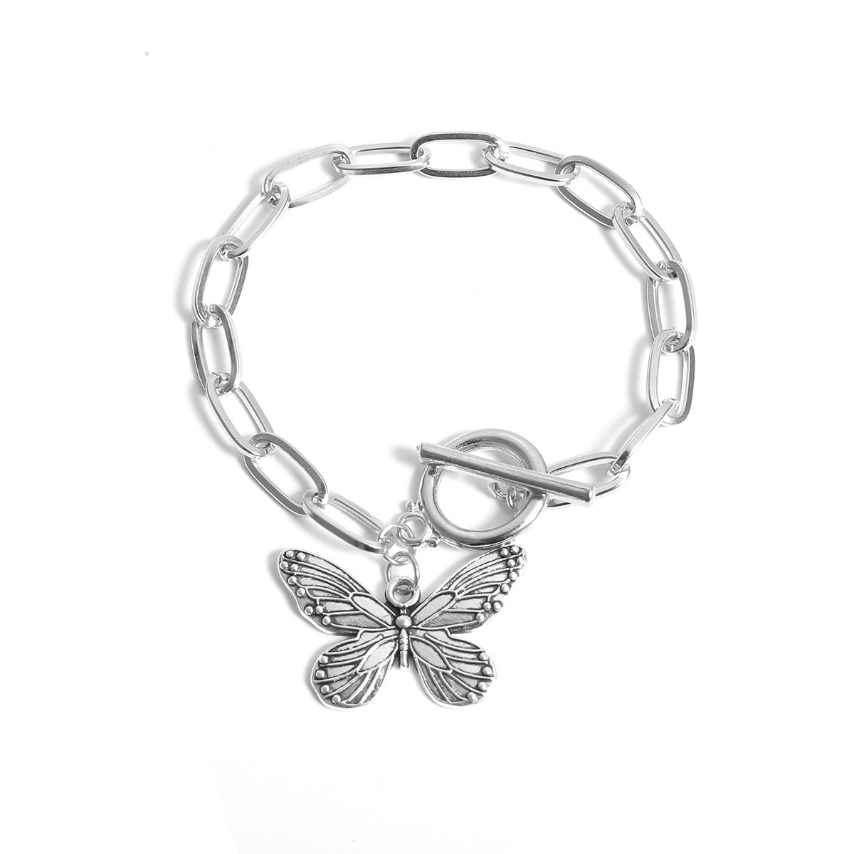 Retro Simple Alloy Butterfly Bracelet Women