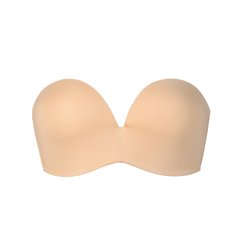 Bra D Cup Sexy Tube Top Invisible Bra Wrapped Underwear