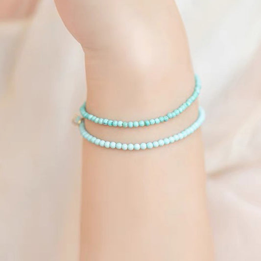 Natural Small Turquoise Bracelet For Women