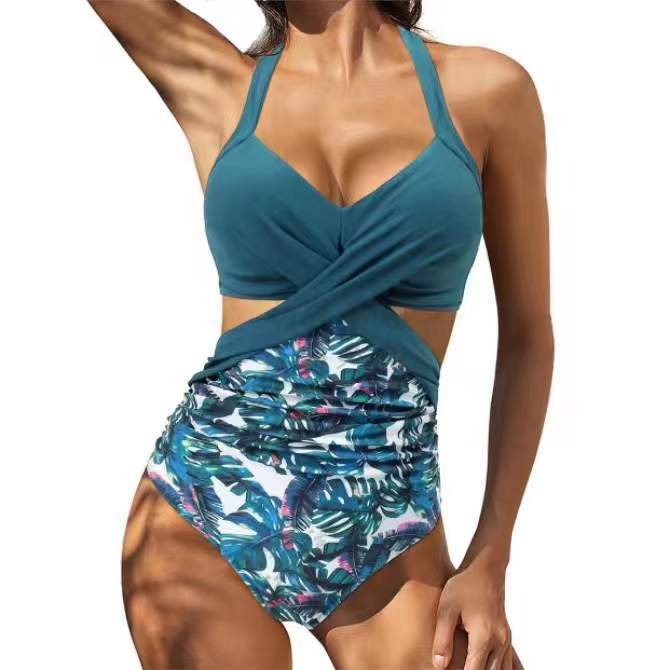 Multicolor Split Bikini Ladies Swimwear