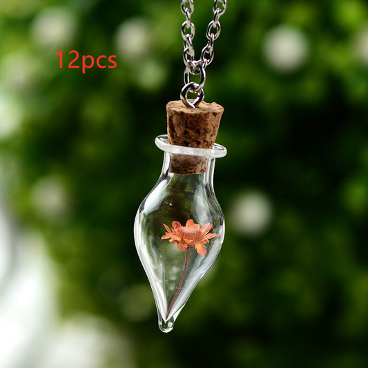 Mason Jar Floral Necklace For Women