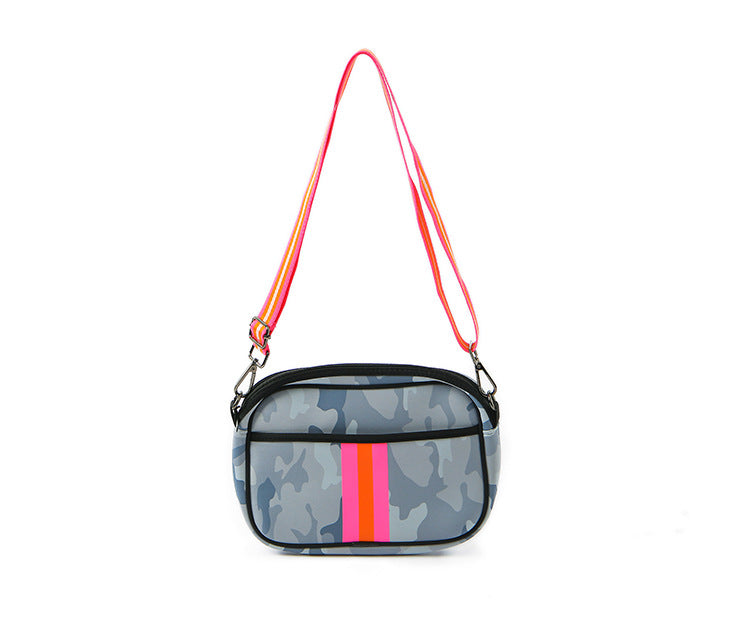 Fashion Neoprene One-shoulder Printed Diagonal Bag