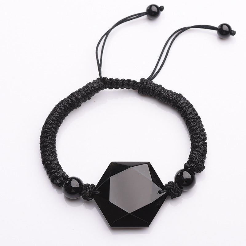 Handcrafted Obsidian Bracelet For Men And Women