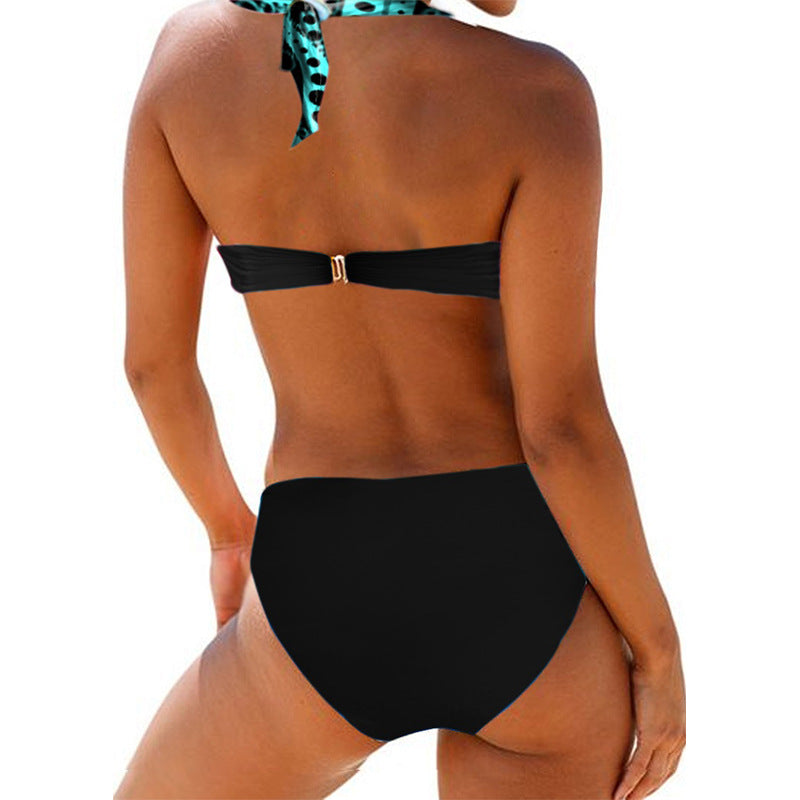 Bikini Swimsuit For Women Neck Sling Push Up