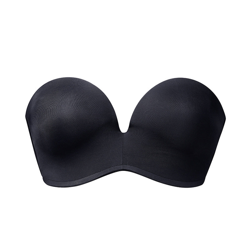 Bra D Cup Sexy Tube Top Invisible Bra Wrapped Underwear