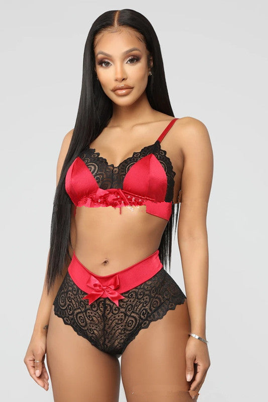 New Style Sexy Lingerie Sexy Sling Lace Bra Two-piece