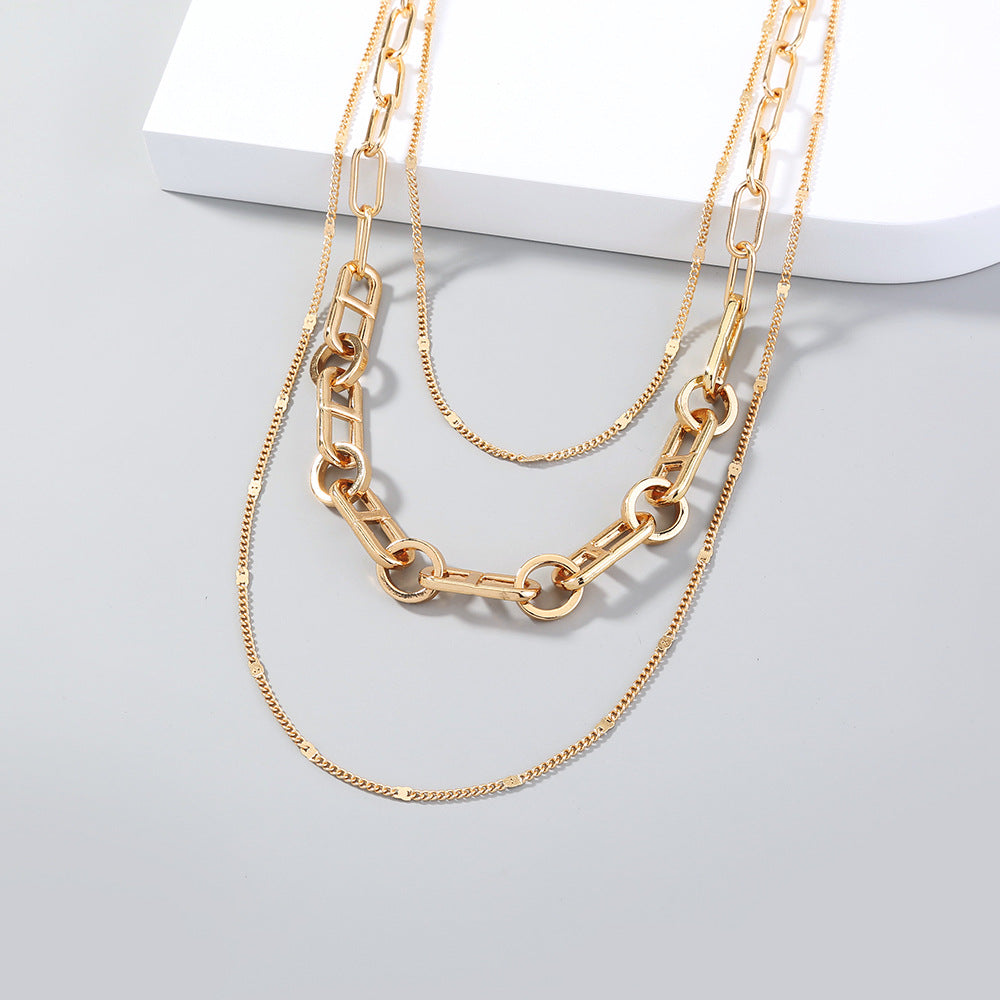 Japanese Word Chain Metal Chain Necklace Women