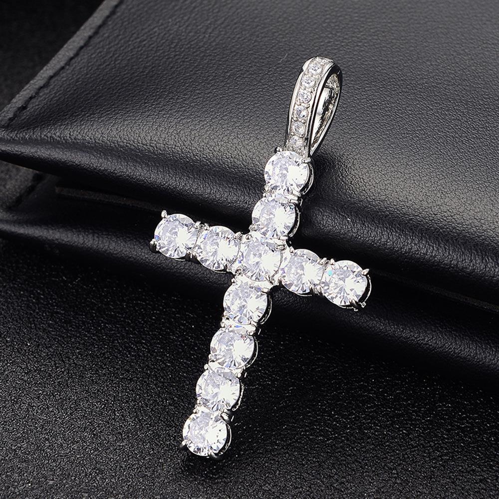 Zircon Cross Necklace For Women Simple