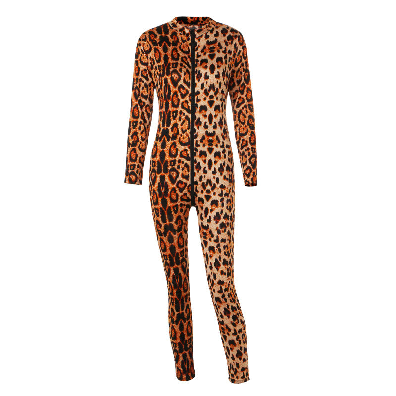 Leopard Bodysuit Long Sleeve Leopard Bodysuit