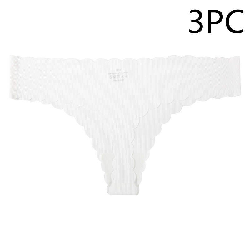 European And American Sexy Low-rise Ice Silk Seamless Panties