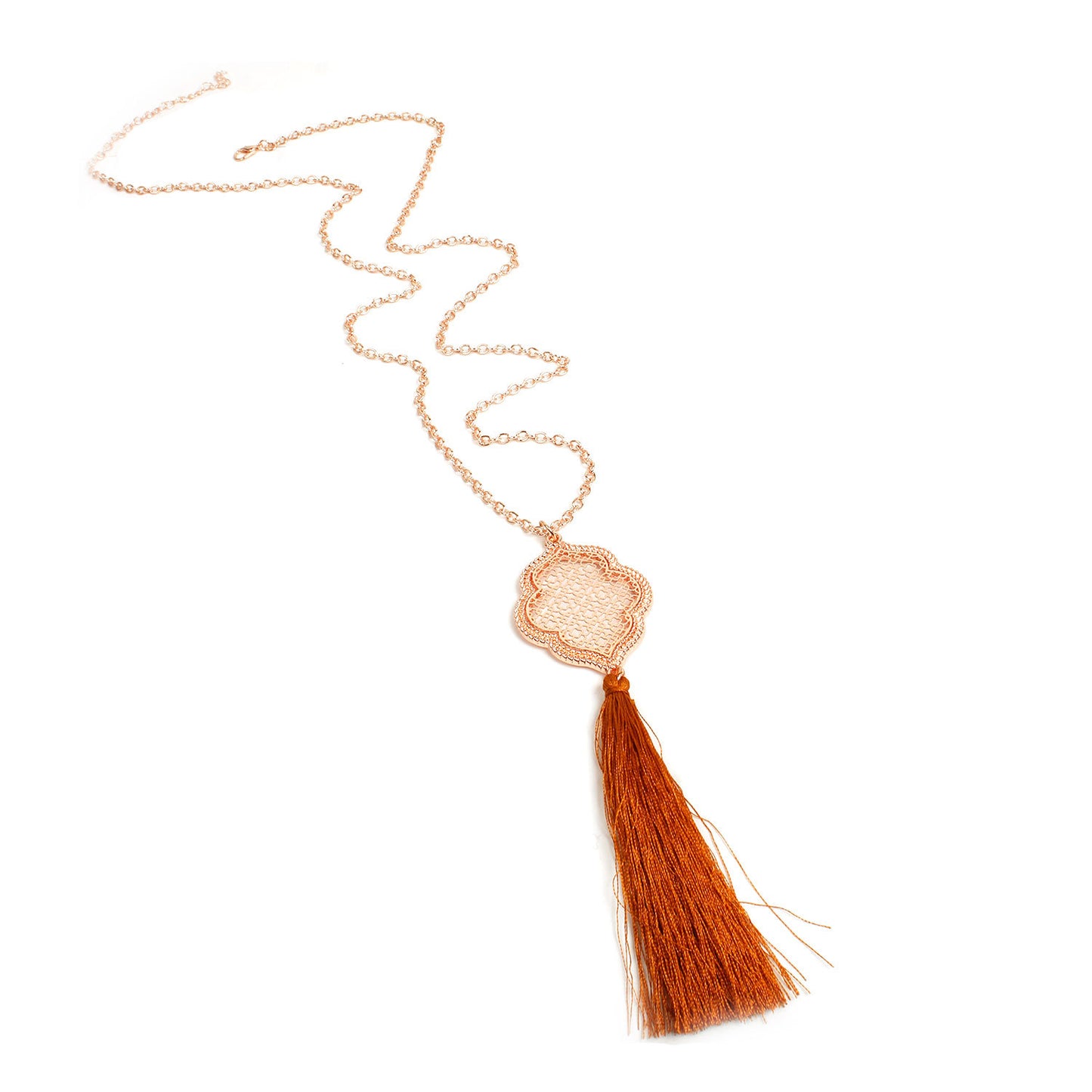 Fashion Tassel Long Pendant Necklace Women