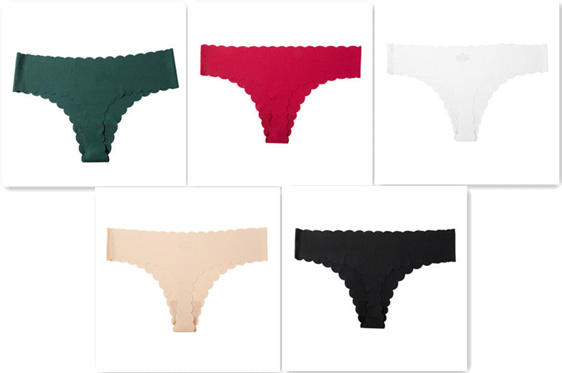 European And American Sexy Low-rise Ice Silk Seamless Panties