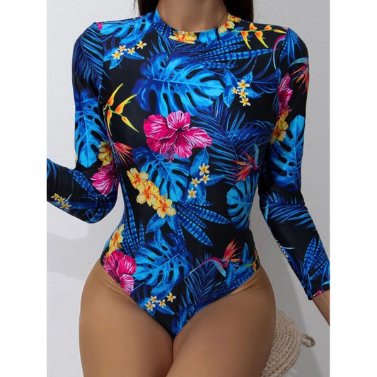 One Piece Backless Diving Party Women Polyester Swimsuit